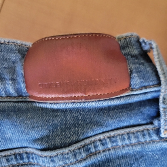 Citizens of Humanity Charlotte Skinny Jeans 25 Frayed Hem Medium Wash Denim - Picture 6 of 7